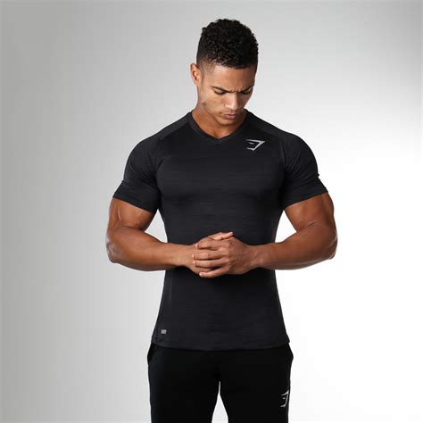 Gymshark Convert T-Shirt - Black Marl | Compression t shirt, Training ...