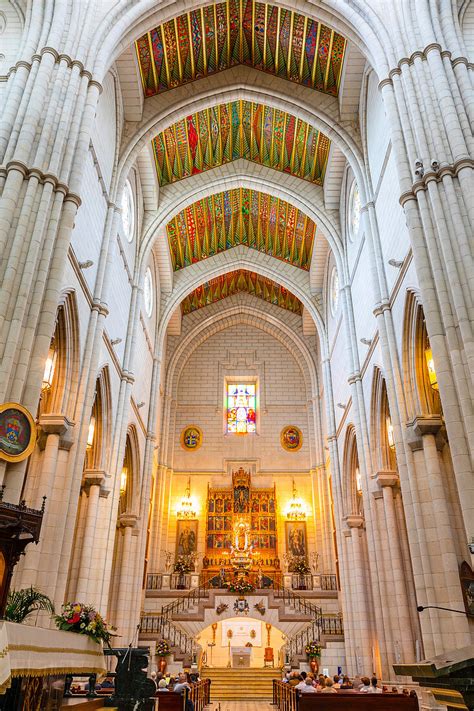 Interior of Almudena Cathedral, Madrid, … – License image – 71349908 ...