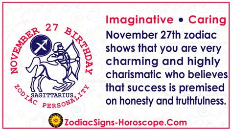 November 27 Zodiac (Sagittarius) Horoscope Birthday Personality and ...