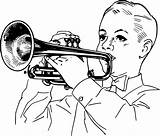 Trumpet Coloring Pages  Best For Kids sketch template