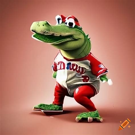 Philadelphia phillies alligator mascot on Craiyon