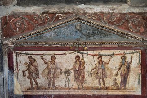 Fresco of Greek Gods at Thermopolium in Pompeii, Italy - Encircle Photos