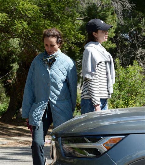 ANDIE MACDOWELL and MARGARET QUALLEY Out in Los Angeles 03/26/2020 ...