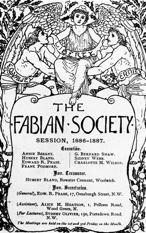 The Fabian Society Report Drawing by Walter Crane