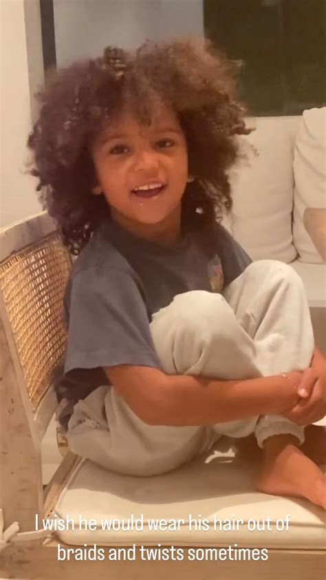 Kim Kardashian shows off son Saint’s hair & says she wishes he ‘wore his natural curls more’ on ...