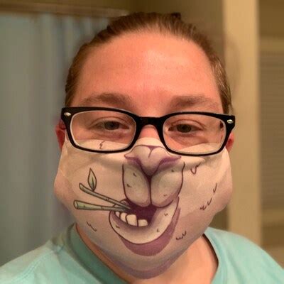 Llama Mouth Fabric Face Mask // Funny Chewing Mouth Mask // Alpaca ...