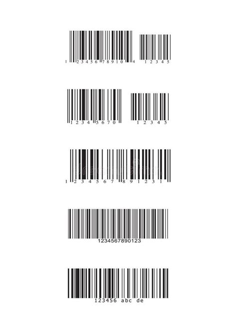 Barcode types stock vector. Illustration of code25, code39 - 6994891