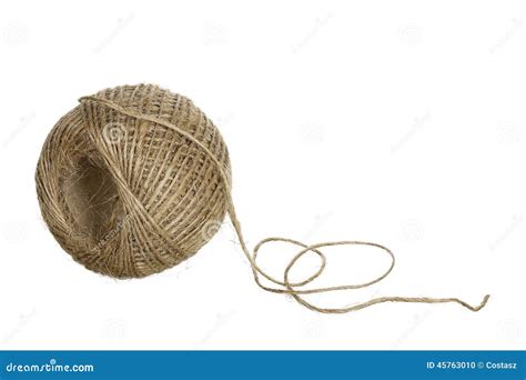 Ball of string stock photo. Image of closeup, isolated - 45763010