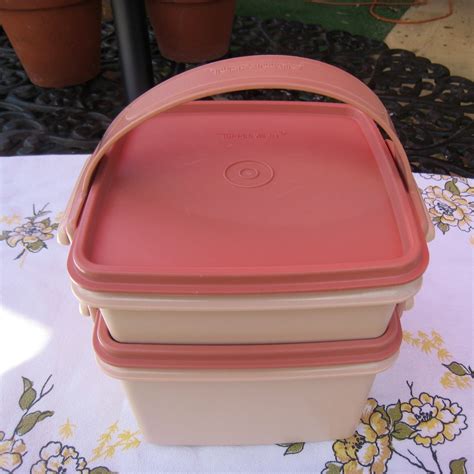 Tupperware Container Set With Handle/ - Etsy