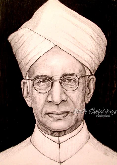 Sarvepalli Radhakrishnan Pencil Drawing