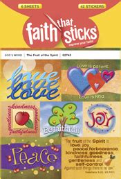 Stickers: The Fruit of the Spirit - Stickers - Pleroma Christian Supplies