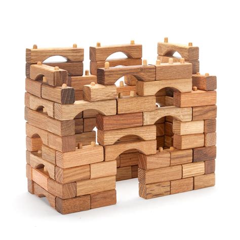 Interlocking Wooden Block Set In Building Blocks – Nova Natural Toys ...