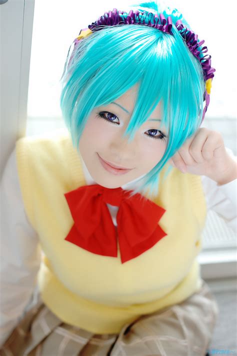 blouse blue hair cosplay hairband kurono kurumu lily loose socks ...