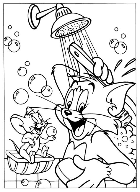 Free Printable Tom And Jerry Coloring Pages For Kids