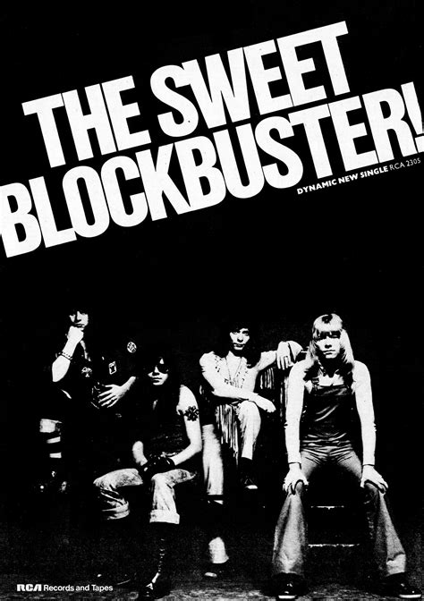 The Sweet – Blockbuster! Promo advert from New Musical Express ...