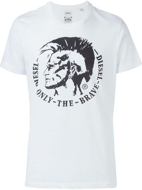 Diesel Only The Brave T-shirt in White for Men | Lyst