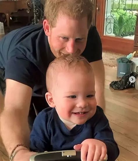 Prince Archie is Prince Harry's double in adorable unseen photo