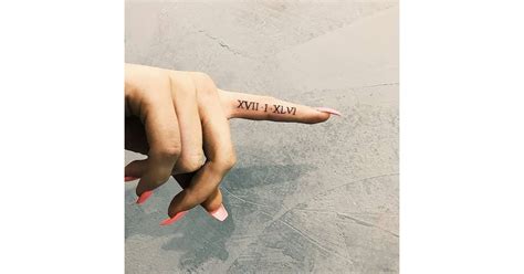 Hidden Message | Roman Numeral Tattoo Ideas | POPSUGAR Beauty Photo 3