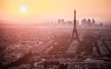 Aerial photography of Eiffel Tower during golden hour HD wallpaper | Wallpaper Flare
