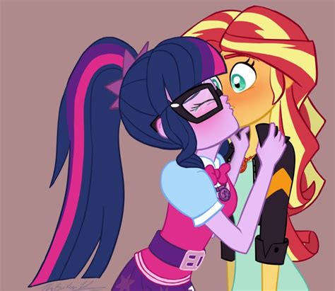 A kiss from Sci-Twi by TheBrokenTV | My little pony characters, My ...