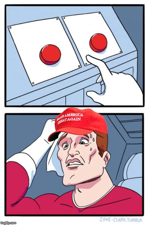 Two Button Maga Hat Blank Template - Imgflip