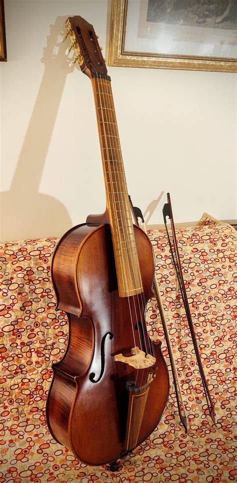 My arpeggione (bowed guitar) : r/InstrumentPorn