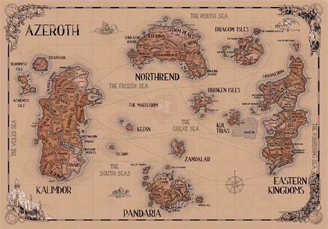 I made an updated World of Warcraft map for the Dragonflight expansion. This artwork is hand ...