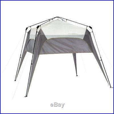 Coleman Instant Event Shade Sunwall Canopy 9′x7′ Grey/White | Camping Tents And Canopies