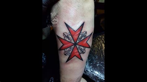 Crusader Cross Tattoo by VanRich - YouTube