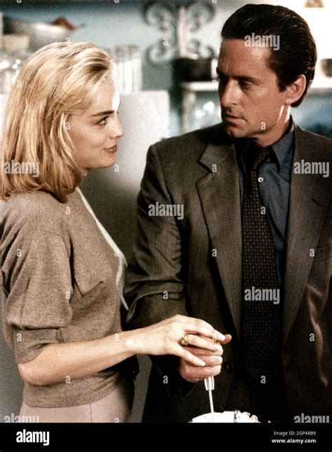 BASIC INSTINCT, from left, Sharon Stone, Michael Douglas, 1992. ©TriStar/courtesy Everett ...