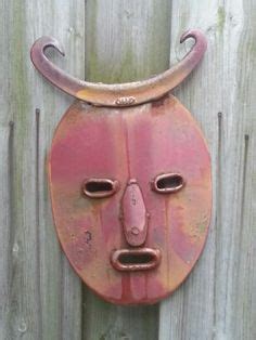 Samurai Mask! Made out of recycled scrap metal. Created by J.R.Hamm #horns #teeth #spike | Junk ...