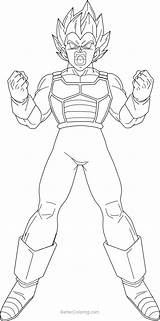 Vegeta Super Saiyan Coloring Pages Blue 3 Line Art By Brusselthesaiyan  sketch template