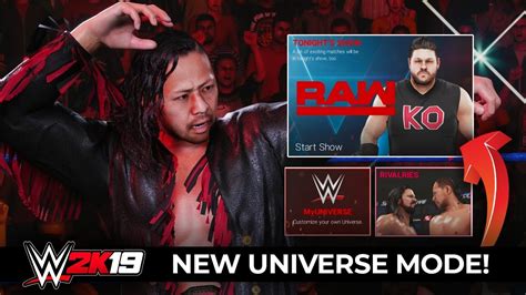 WWE 2K19 - BEST *NEW* UNIVERSE MODE FEATURES!! - YouTube