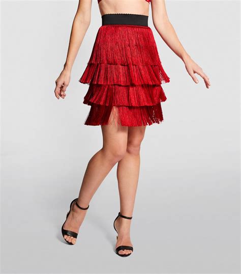 Dolce & Gabbana Fringe Skirt | Harrods UK