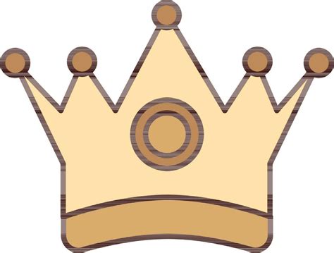 Flat Style Crown Icon In Brown Color. 24463799 Vector Art at Vecteezy