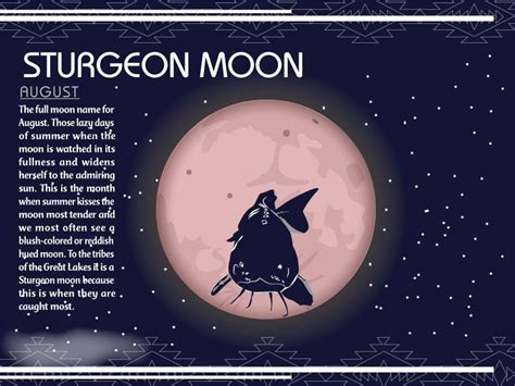 The Moon - August Sturgeon Moon | Sturgeon moon, Moon names, Full moon names