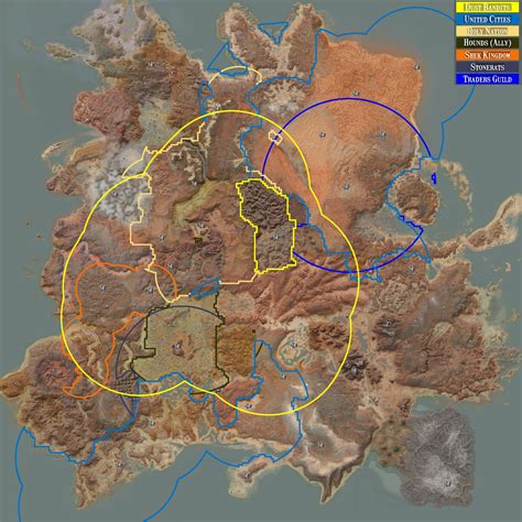 Kenshi Full Map Showing Towns