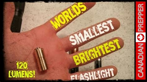 Worlds Smallest Brightest Flashlight: DQG Fairy Flashlight - YouTube