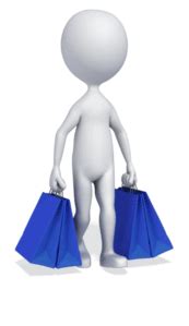 Walking With Shopping Bags | 3D Animated Clipart for PowerPoint - PresenterMedia.com