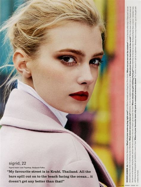 Sigrid Agren - Model i-d.vice.com | Beauty, Beautiful makeup, Red lipstick matte