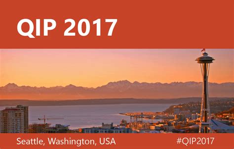 Quantum Information Processing 2017 hosted by Microsoft Research - Microsoft Research