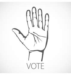 Voting vote finger india hand concept indian Vector Image