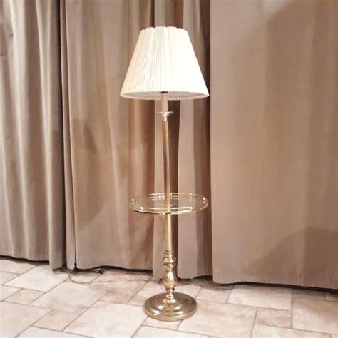 Stiffel Floor Lamp With Glass Table - Image to u