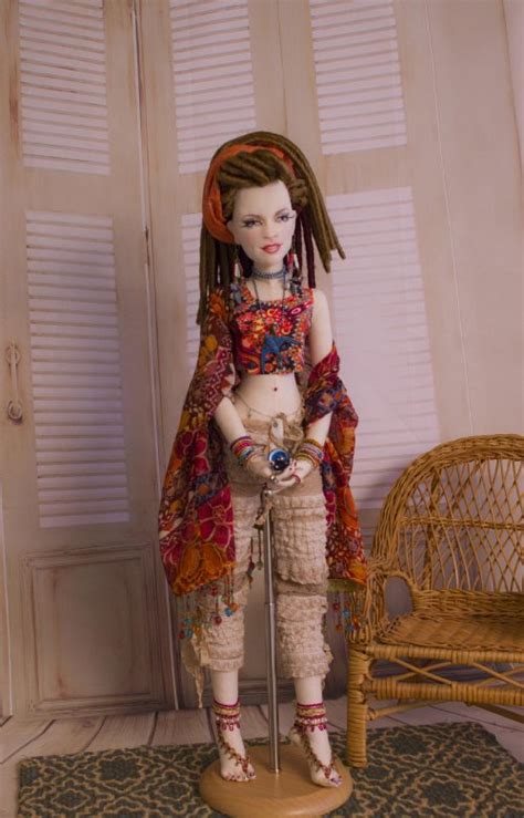 Amber Moon, Gypsy, Bohemian, OOAK Lady Art Doll