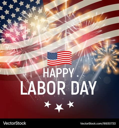 Labor day in usa poster background Royalty Free Vector Image