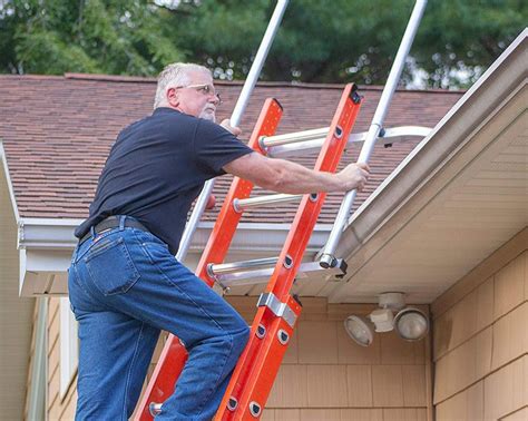 Ladder Roof Stabilizer and Hand Rail System | Ladder Safety Rails™