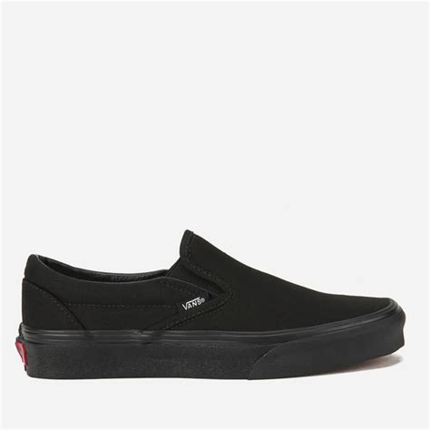 Vans Classic Slip-On Canvas Trainers - Black | FREE UK Delivery | Allsole