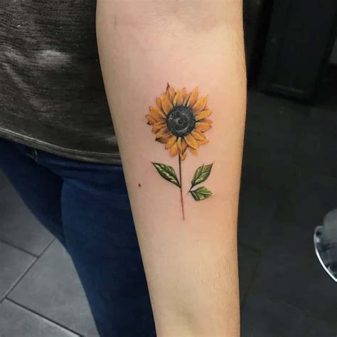 57 Small Sunflower Tattoo Ideas