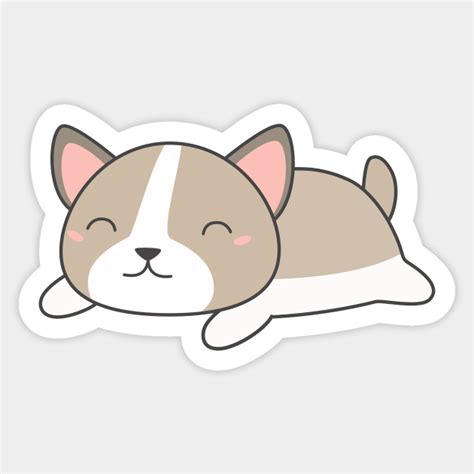 Kawaii and Cute Puppy Dog T-Shirt - Puppy - Sticker | TeePublic