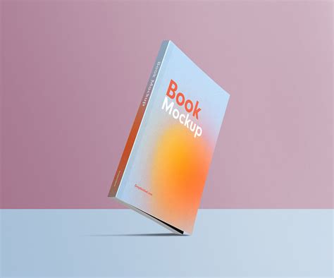 Standing Book Mockup Template - Graphicsfuel